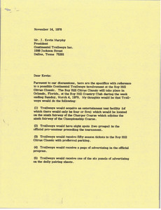 Letter from Mark H. McCormack to J. Kevin Murphy