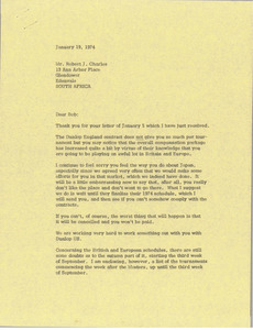 Letter from Mark H. McCormack to Robert J. Charles