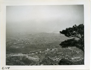 City vista from hilltop