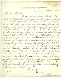 Letter from Samuel Fowler Lyman to Joseph Lyman