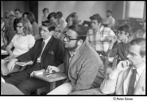 United States Student Press Association Congress: group at desks, listening to speaker