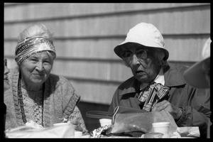 Two Westport women at the picnic lunch