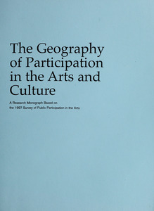 The geography of participation in the arts and culture