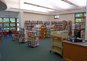Clarksburg Town Library, Clarksburg, Mass.: interior view of childrens' room