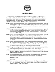 City Council meeting minutes