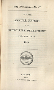 Twelfth Annual Report of the Boston Fire Department