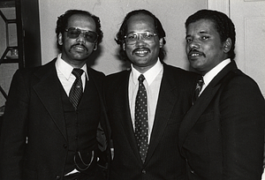 City Councilor Charles Yancey with two unidentified men