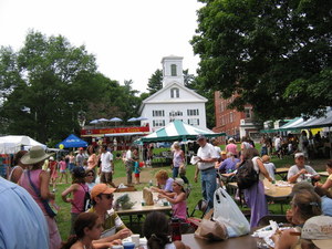 Tables for eating at Crafts on the Common