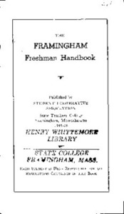 Freshman Student Handbook 1935-36