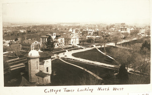 View from Amherst College Tower looking northwest