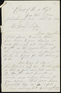Letter from Michael Lally to his daughter, November 29, 1864