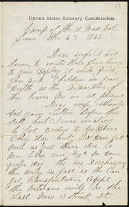Letter from Michael Lally to his wife, June 6, 1865