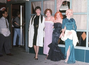 Four Drag Queens Outside The Colony (1959)