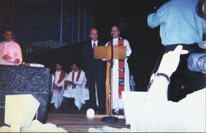 James P. McGovern at University of Central America (UCA) Anniversary Mass in El Salvador, November 1997