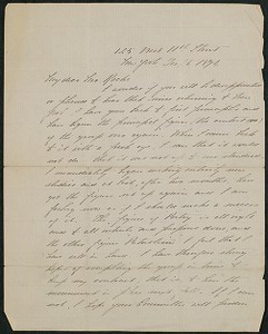 Letter, December 16, 1894, Daniel Chester French to James Jeffrey Roche