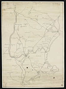 Railroad map of Eastern Massachusetts and Southern New Hampshire