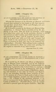 1800 Chap. 0026 An Act Authorizing The United States To Purchase A Certain Tract Of Land In Charl[E]Stown For A Navy Yard.