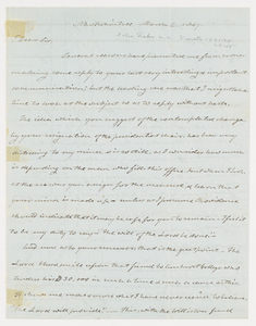 John Fiske letter to Edward Hitchcock, 1847 March 2