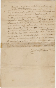 Zephaniah Swift Moore graduation testimonial in Latin, 1822 August 28