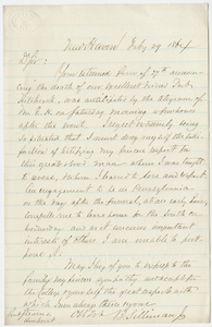 Benjamin Silliman, Jr. letter to William Augustus Stearns, 1864 February 29