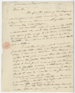 Edward Hitchcock letter to Benjamin Silliman, 1832 February 21