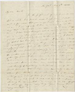 Orra White Hitchcock letter to Deborah Fiske, 1834 May 9