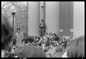 Photographs of Vote With Your Feet demonstration, 1968 November 5