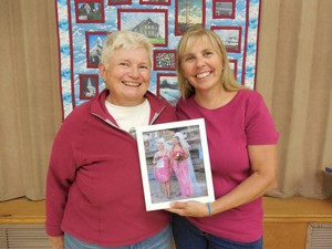 Penelope Sutter and Elise Cozzi at the Provincetown Mass. Memories Road Show