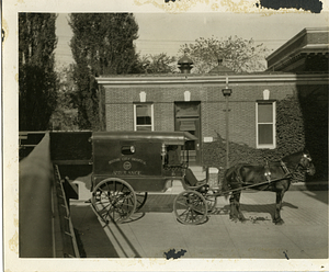 [Horse-drawn ambulance]