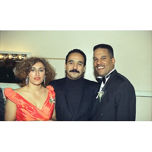 Willie Colon, José Masso, and unidentified woman at Cultura Viva.