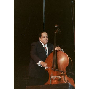 Israel "Cachao" Lopez in a Café Teatro performance.