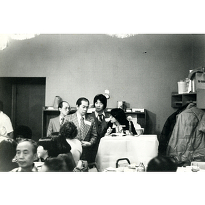 Speakers at a banquet celebrating the normalization of U.S. and China relations