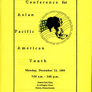 Program booklet for the Coalition for Asian Pacific American Youth Conference in 1993