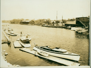 View of a boat landing, Braintree, Mass., undated