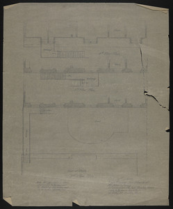 Roof of Stable, 2nd Floor Plan, 1st Scheme, Fire Escape for House of Mr. John S. Ames, 3 Commonwealth Ave., Boston, Mass., undated