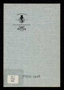 Fall styles, 1928, Collins & Fairbanks Co., 383 Washington Street, 16 Bromfield Street, Boston, Mass.