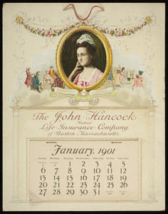 Calendar for John Hancock Mutual Life Insurance Company, Boston, Mass., 1901