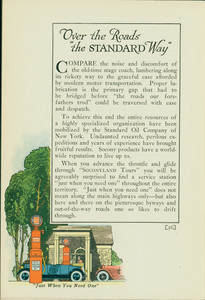 Historic tours in Soconyland, Standard Oil Company of New York, 1925. Over the roads "the Standard way," page 56