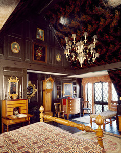 View of Strawberry Hill Room showing ceiling, Beauport, Sleeper-McCann House, Gloucester, Mass.