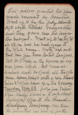 Thomas Lincoln Casey Notebook, May 1893-August 1893, 15, that Ludlow wanted the plan