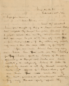 Letter from E. B. [a Quaker] to John Brown and his reply