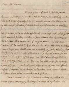 Letter from Hannah Winthrop to Mercy Otis Warren, 22 June 1772
