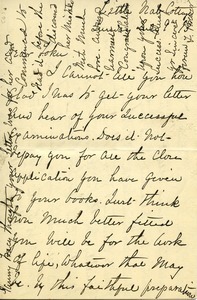 Letter from Fanny J. Brewer to Tokumatsu Nakajima