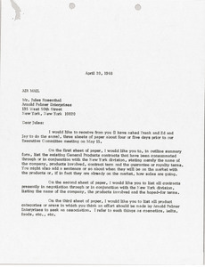 Letter from Mark H. McCormack to Jules Rosenthal