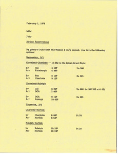 Memorandum from Judy A. Chilcote to Mark H. McCormack