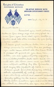 Letter from Charles E. Jackson to Sara D. Fitz