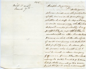 Letter from Herman Harmon to Joseph Lyman