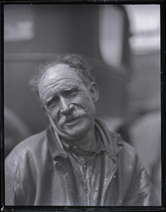 John P. Johnson ("Armless Johnson"): half-length portrait