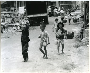 Schoolchildren returning home