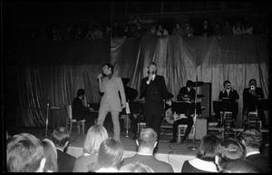 The Righteous Brothers on stage at Curry Hicks Cage (Jimmy Walker and Bobby Hatfield, l. to r.)
